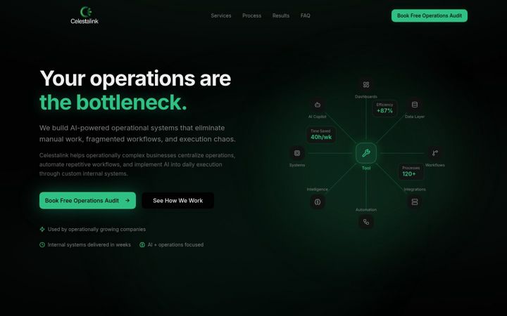 Screenshot of celestalink.com