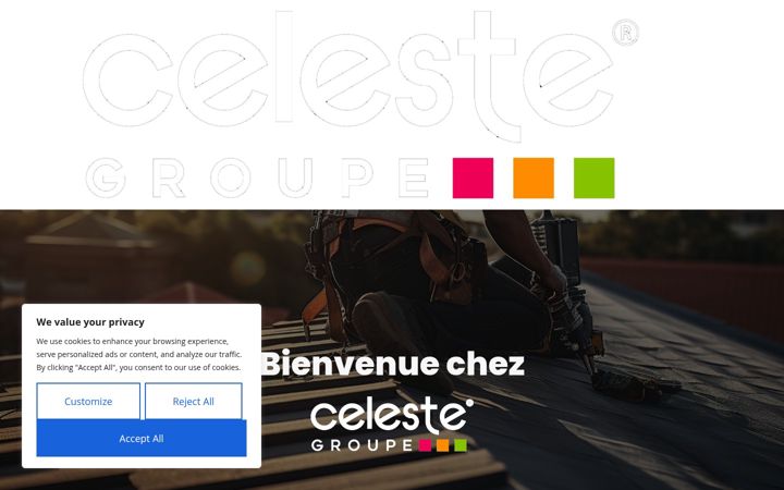 Screenshot of celeste-groupe.com