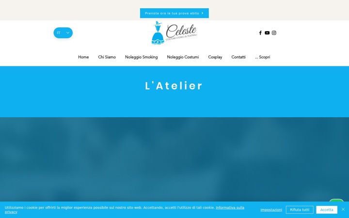 Captura de pantalla de celestecostumi.it