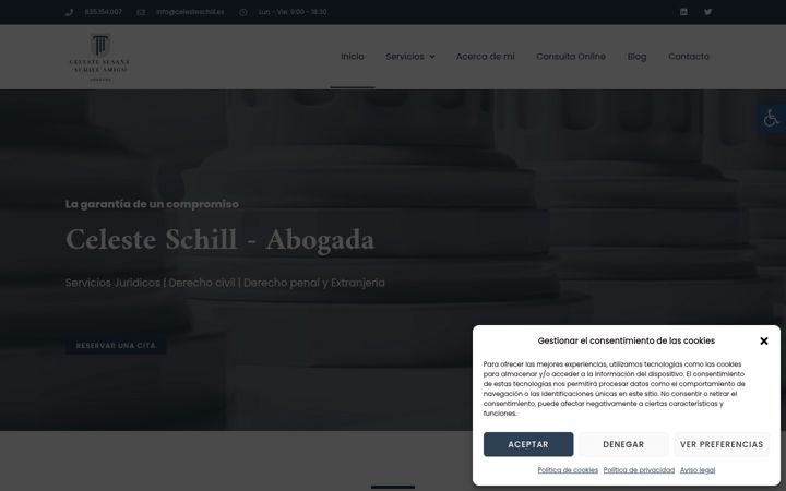 Screenshot of celesteschill.es