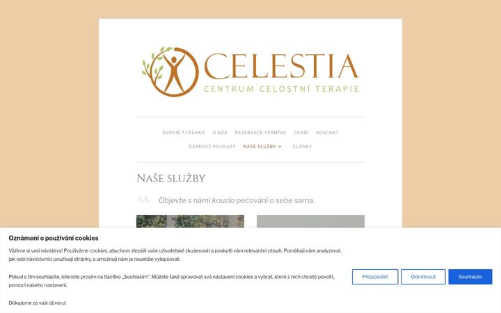 Ekrano kopija celestia.cz