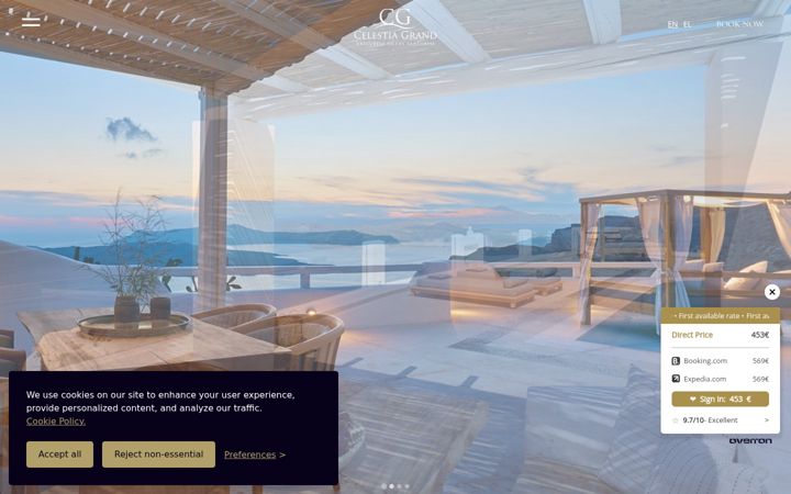 Screenshot of celestiagrand.com