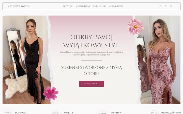 Zrzut ekranu celestialdress.pl