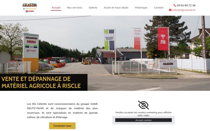 Screenshot of celestin-depannage.fr