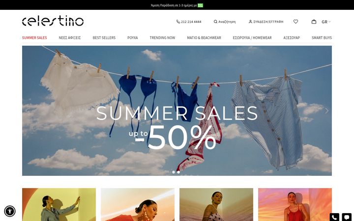 Screenshot of celestinofashion.com