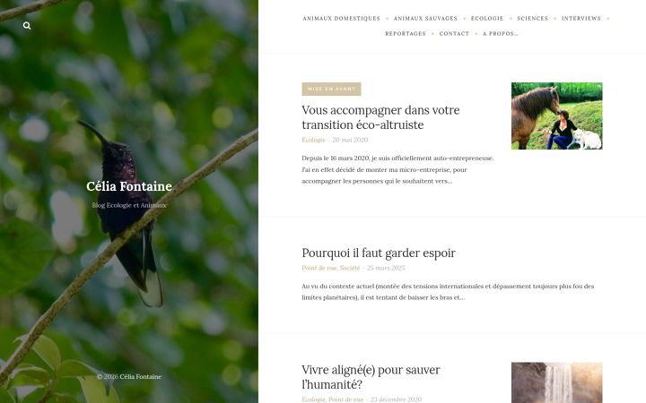 Screenshot von celia-fontaine.fr