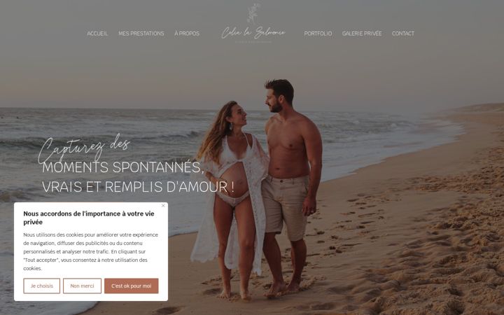 Screenshot of celia-photographe.fr