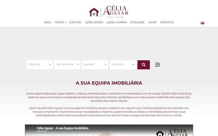 Captura de ecrã de celiaaguiar.pt