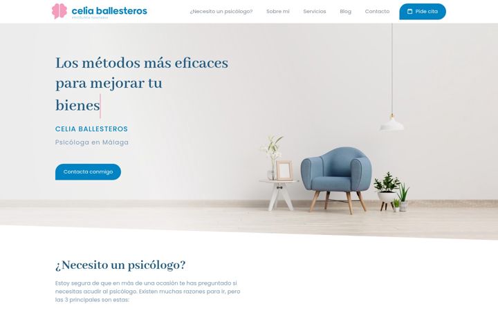 Screenshot of celiaballesterospsicologa.es