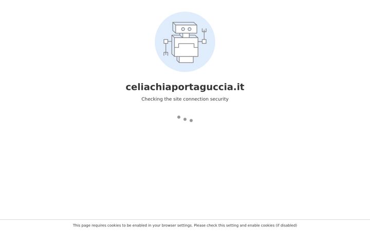 Screenshot of celiachiaportaguccia.it