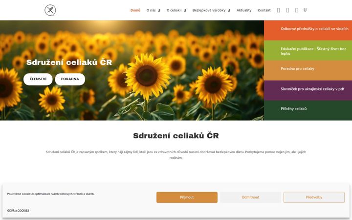 Screenshot ta' celiaci.cz