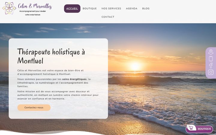 Screenshot of celiaetmerveilles.com