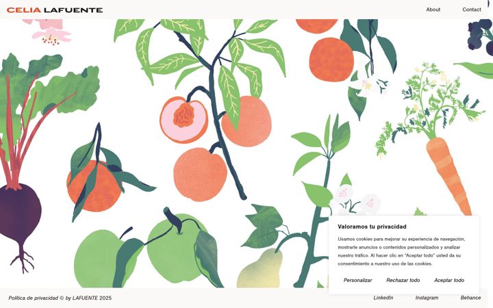 Screenshot of celialafuente.com