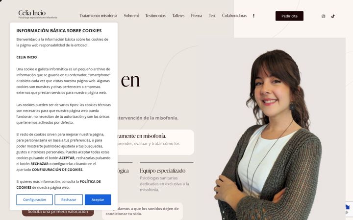 Screenshot of celiamisofonia.com
