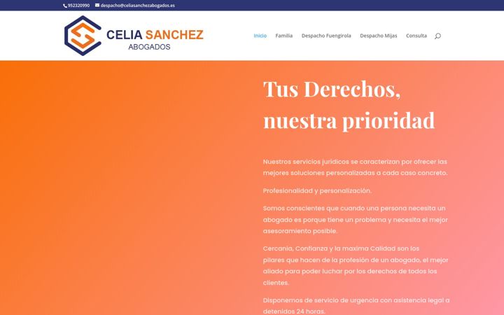 Екранна снимка на celiasanchezabogados.es
