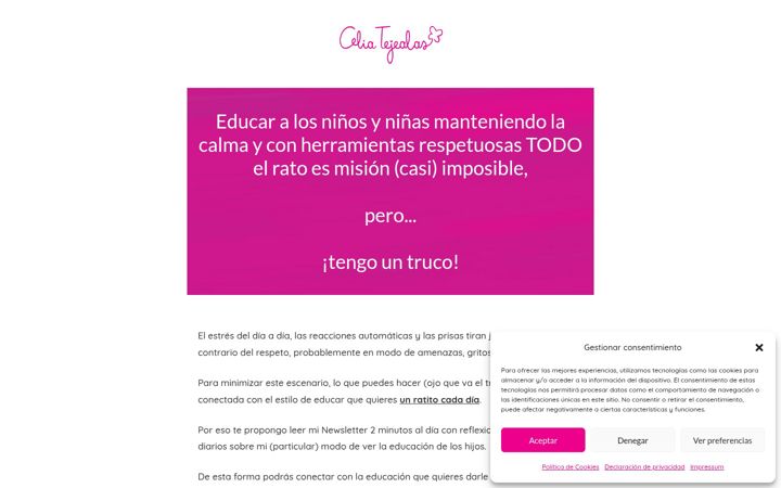 Screenshot of celiatejealas.com