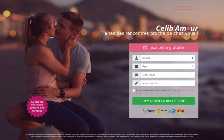 Screenshot of celib-amour.com