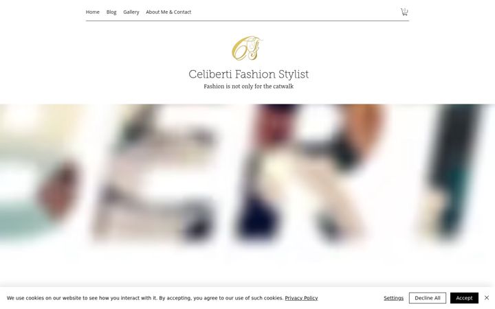 Screenshot of celibertifashionstylist.co.uk
