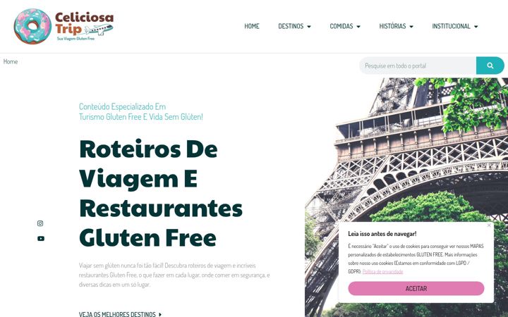 Screenshot of celiciosatrip.com
