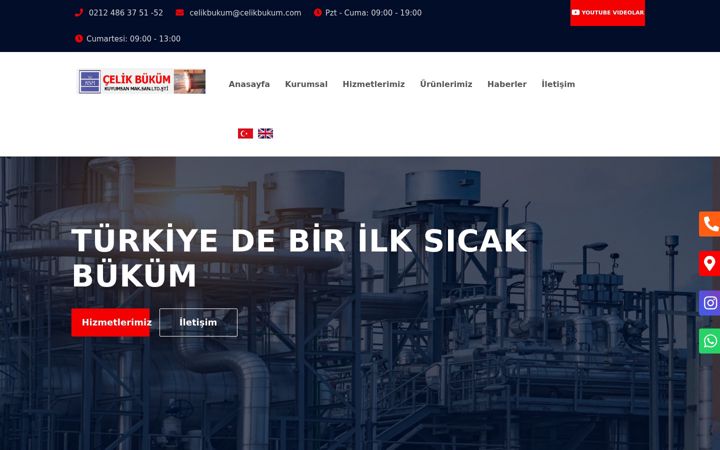 Screenshot of celikbukum.com