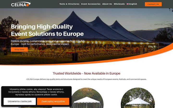 Screenshot of celinaeurope.com