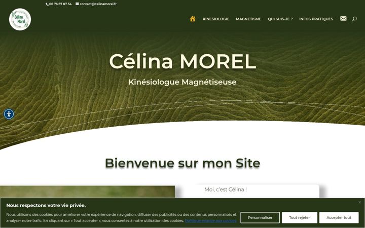 Skærmbillede af celinamorel.fr