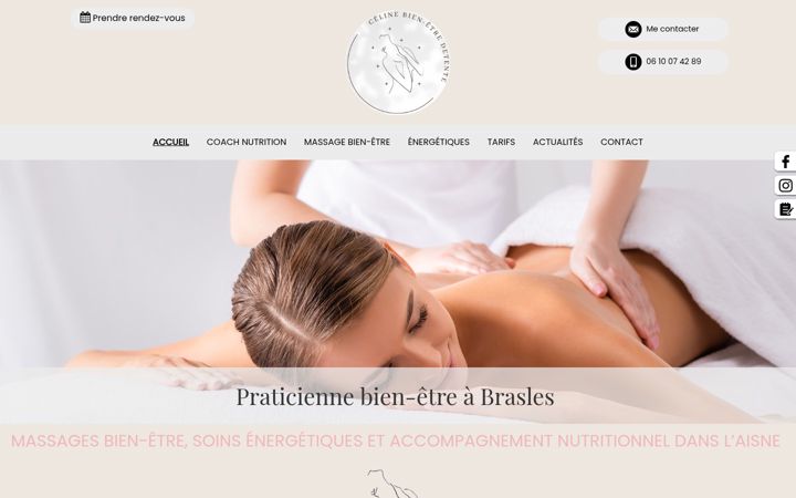 Skærmbillede af celine-bien-etre-detente.fr