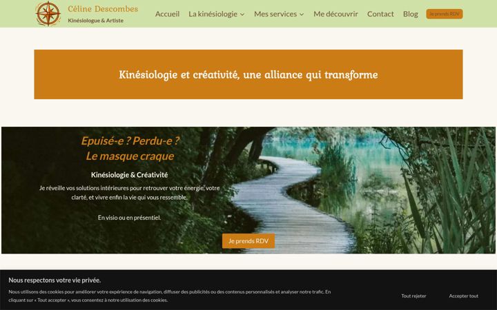 Screenshot of celine-descombes.com