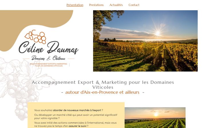 Screenshot of celine-domaines-et-chateaux.com