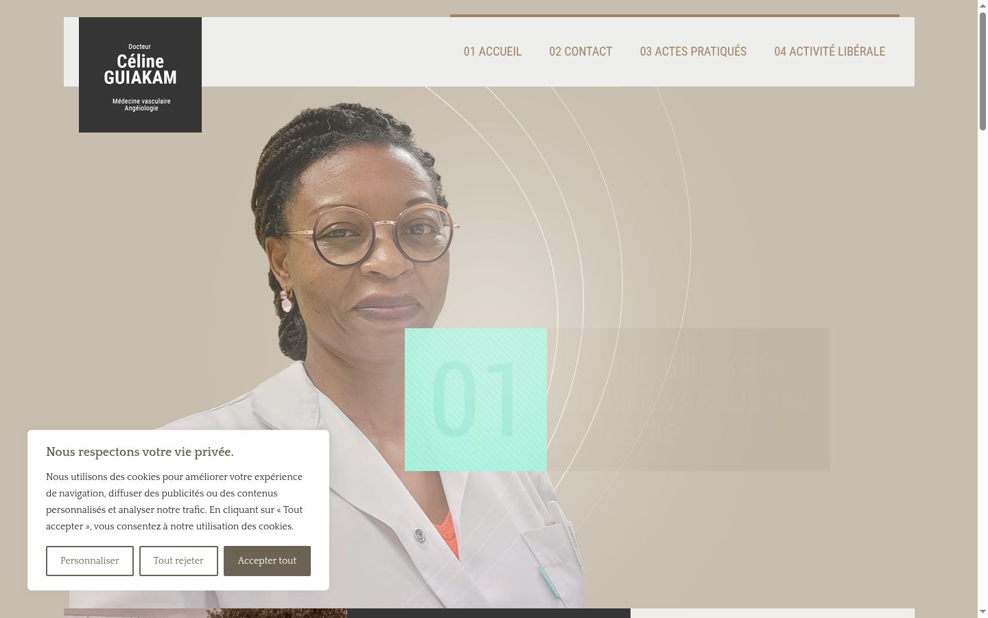 Captura de ecrã do banner de consentimento apresentado antes de qualquer interação