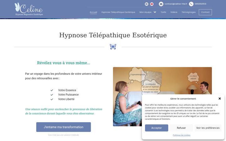 Screenshot of celine-hre.fr