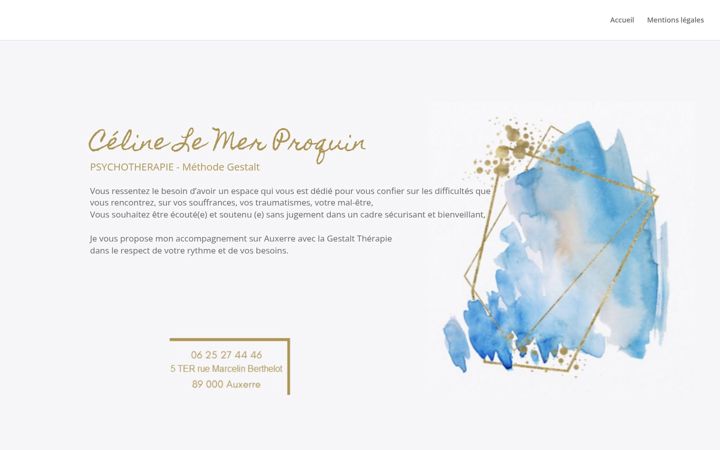 Screenshot of celine-le-mer-proquin.fr