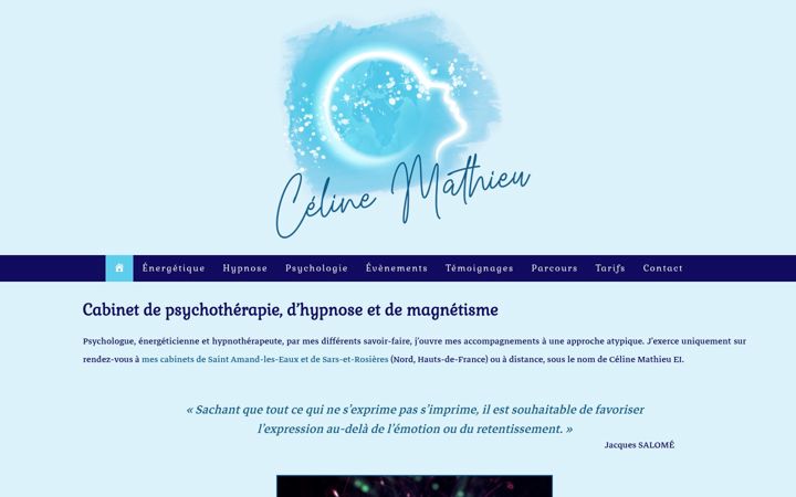 Screenshot of celine-mathieu.com