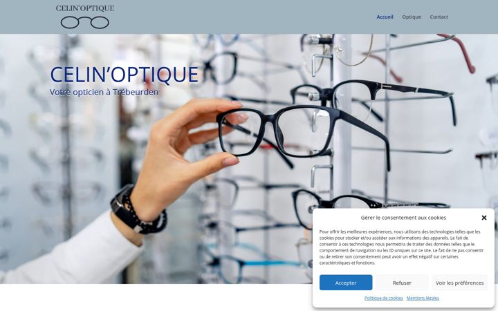 Ekrānuzņēmums no celine-optique.fr