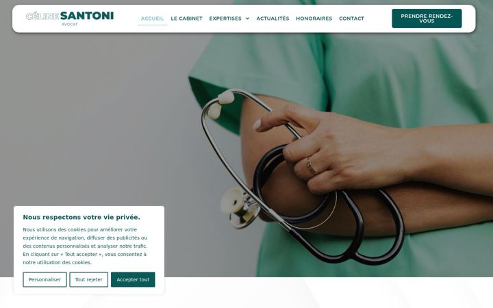 Screenshot ta' celine-santoni-avocat.fr