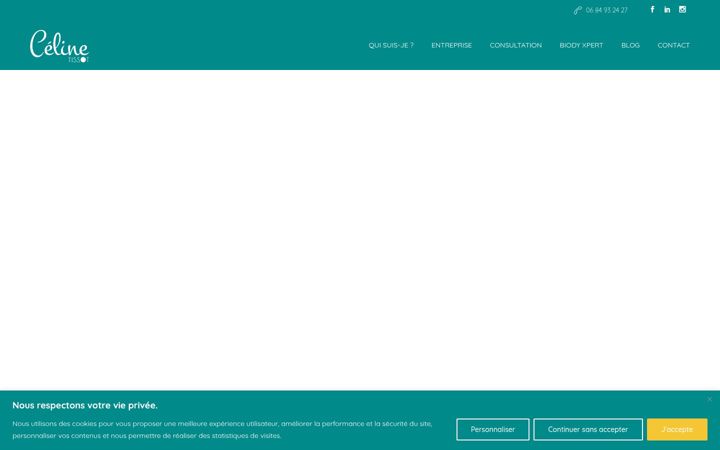Screenshot ta' celine-tissot.fr