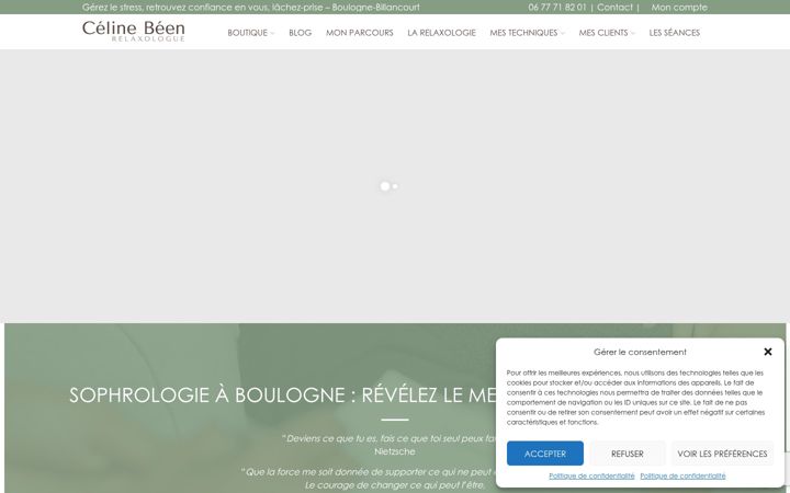 Screenshot ta' celinebeen.fr