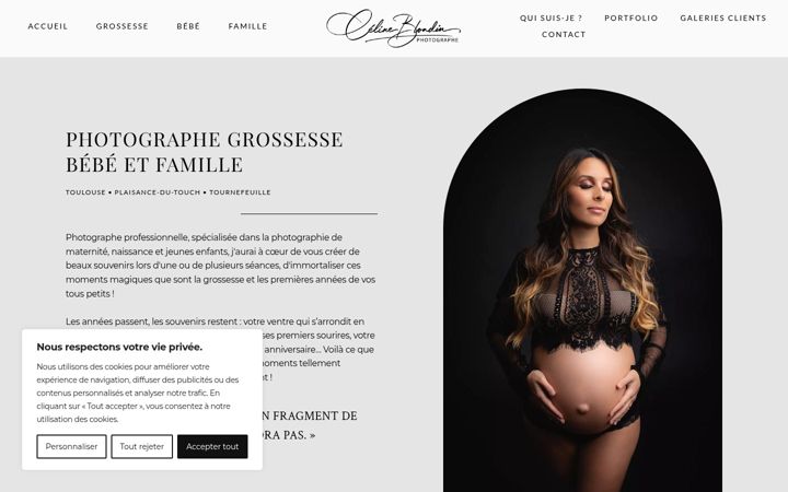 Screenshot ta' celineblondin-photographe.fr