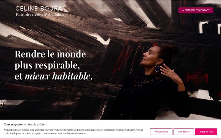 Screenshot of celineboura.com
