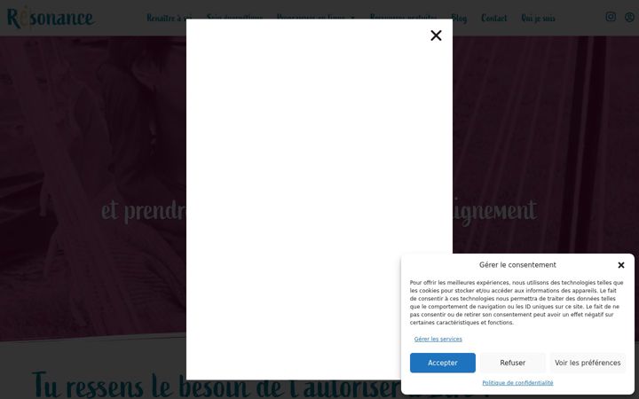 Screenshot ta' celinecaille-resonance.fr