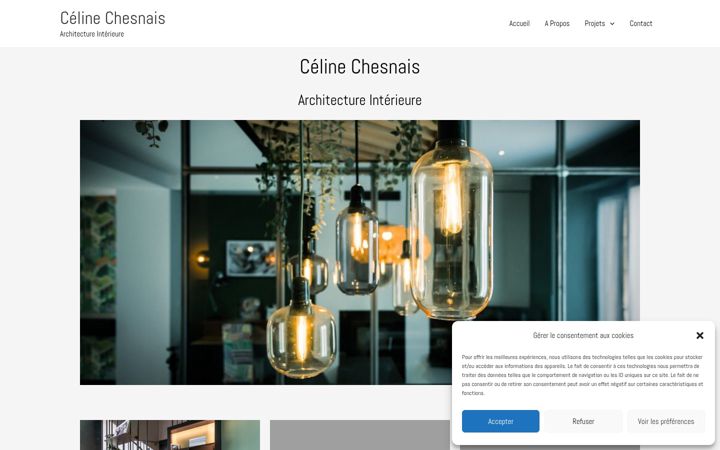 Screenshot of celinechesnais.fr