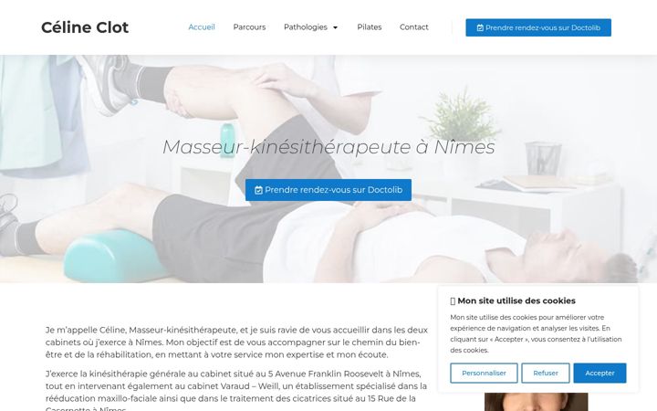 Screenshot of celineclotkine.fr