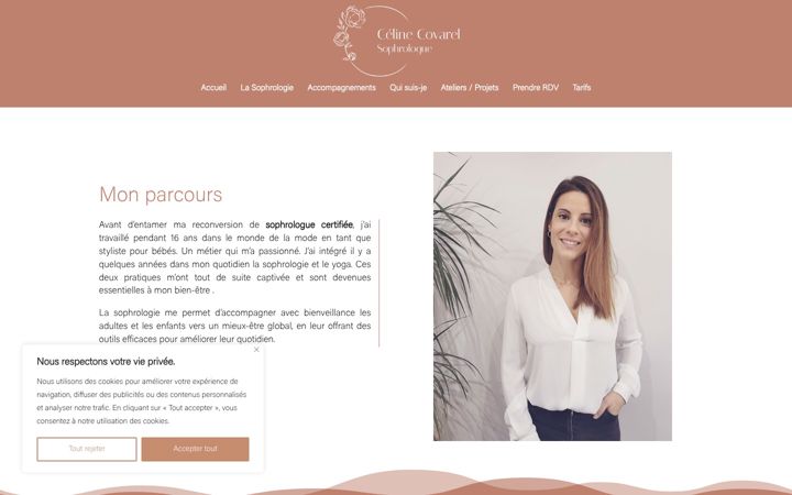 Screenshot ta' celinecovarel.fr