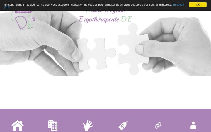 Screenshot of celinedegano-ergotherapeute.fr