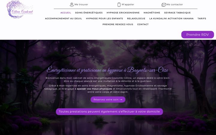 Screenshot of celineenergeticienne.com