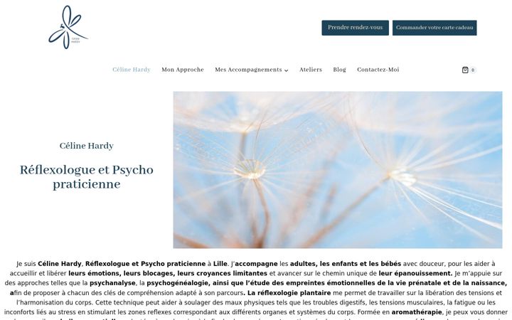 Screenshot of celinehardy.fr