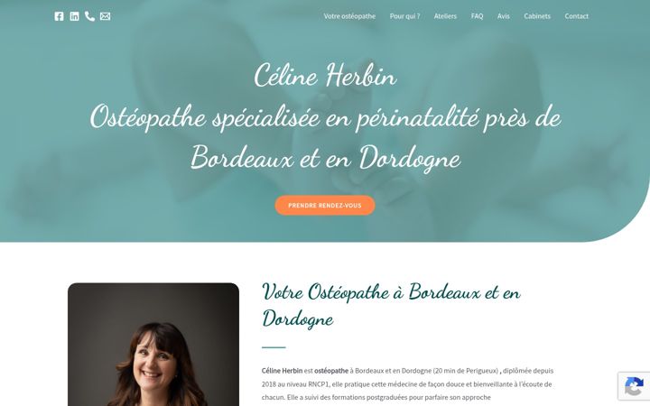 Screenshot of celineherbin-osteopathe.fr