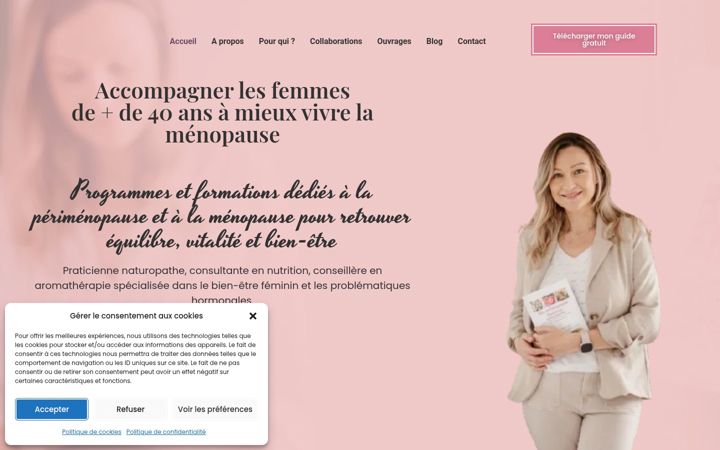 Screenshot of celinehovette.com