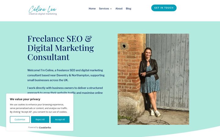Screenshot of celineleecreative.com
