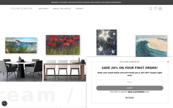 Screenshot of celinelemieux.com